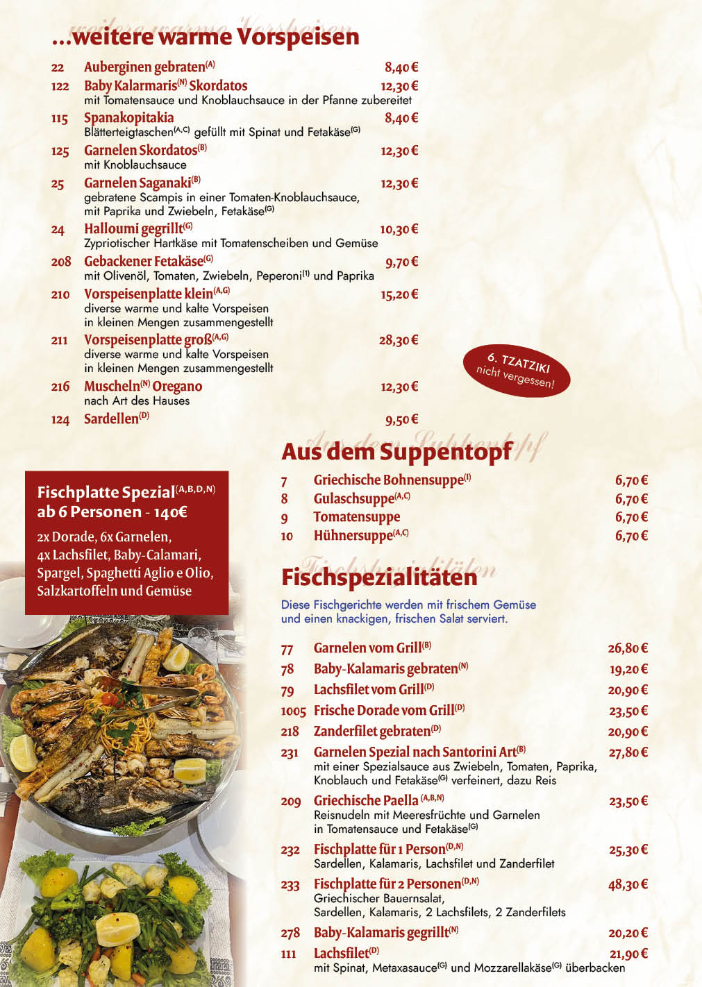 Restaurant Korfu Stahnsdorf Speisekarte 3